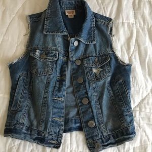 Jean jacket vest